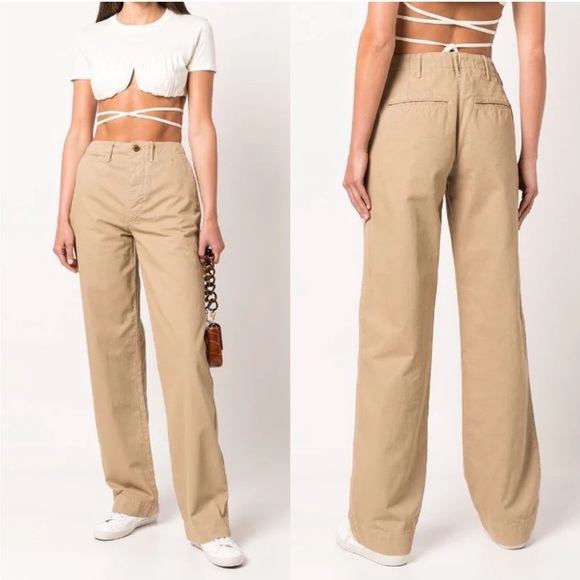 Re/Done Pants - NWOT RE/DONE '90s loose trousers In Washed Khaki Size 28